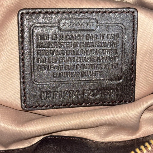 Coach Ashley Chocolate Brown Patent Leather Crossbody-Silver Hardware - Picture 6 of 16